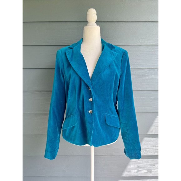 George Jackets & Blazers - Vintage Turquoise Buttoned Blazer L